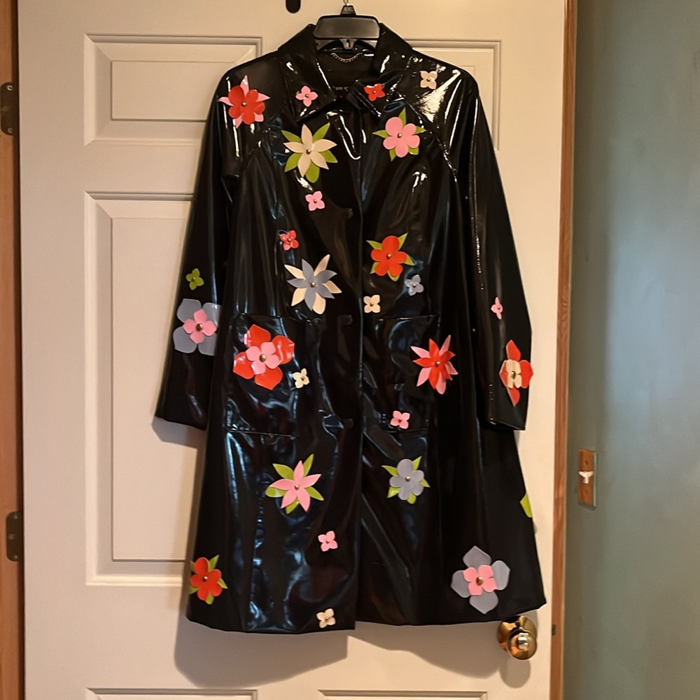 Kate Spade floral embelleshed raincoat